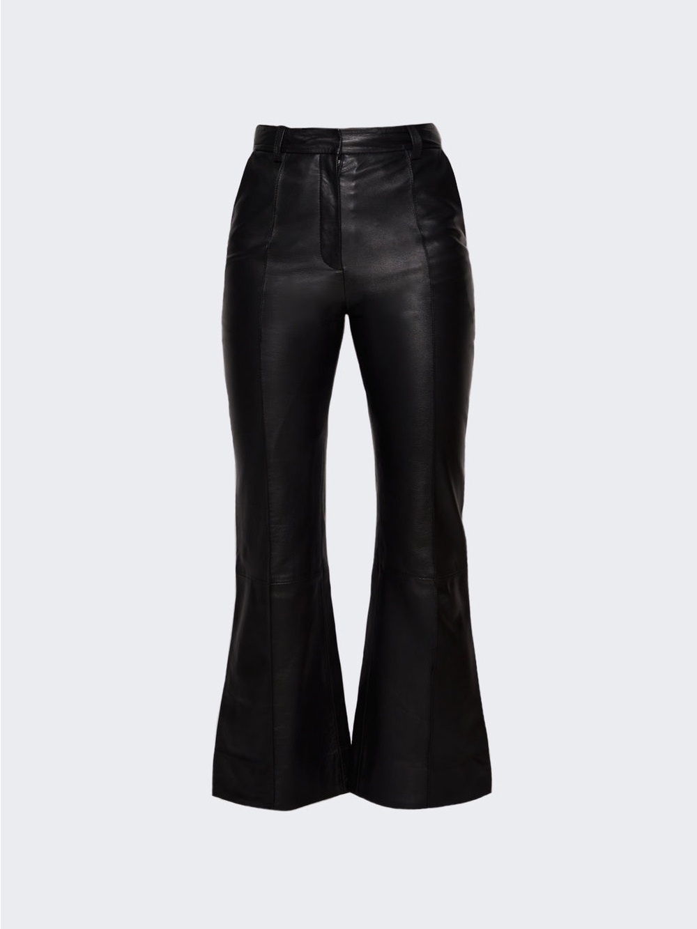 Victoria Beckham Women's Leather Cropped Flare Pants size 6 NWT retail $1,450